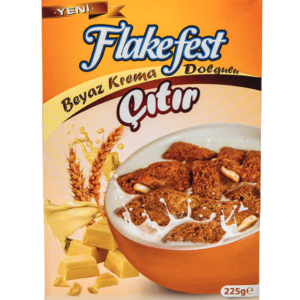 Flakefest beyaz krema dolgulu çıtır 225g